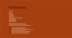 Desktop Screenshot of ordfabriken.org